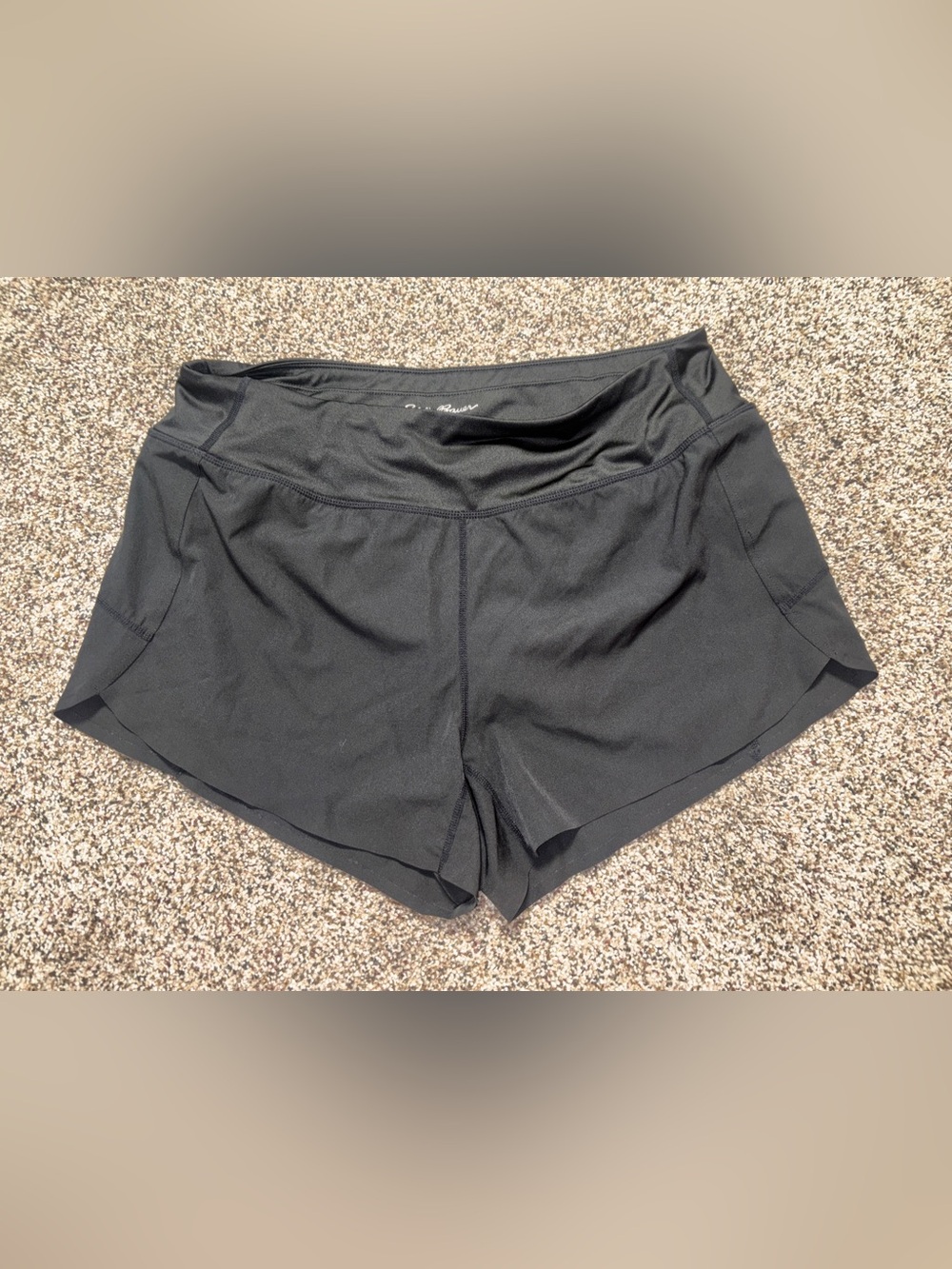 Eddie Bauer Women's Black Trail Running Shorts Med Activewear Hiking Workout